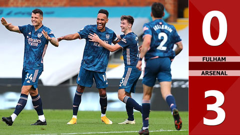 Fulham 0-3 Arsenal: Aubameyang và Willian giúp Pháo thủ thắng đậm