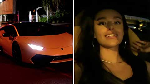 Reguilon lái siêu xe Lamborghini 11 tỷ đưa bạn gái nóng bỏng đi chơi