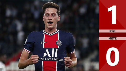 PSG 1-0 Metz (đấu bù vòng 1 Ligue 1 2020/21)