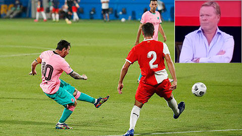 HLV Koeman không cảm xúc trước tuyệt phẩm của Messi