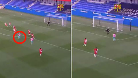 Messi lại gây bão với pha chuyền bóng không cần nhìn cho đồng đội
