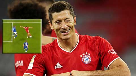 Lewandowski dùng tuyệt kỹ Rabona kiến tạo cho Mueller ghi bàn