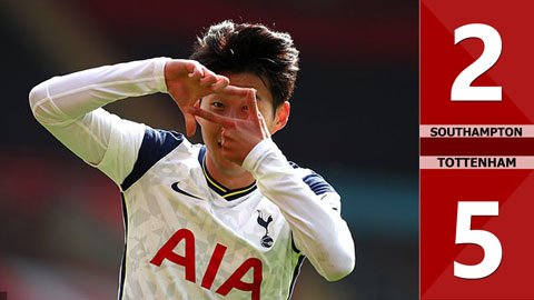 Southampton 2-5 Tottenham: Son Heung Min thi đấu xuất thần