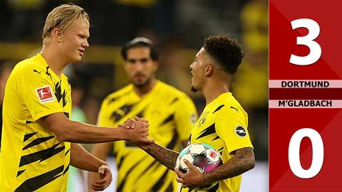 Dortmund 3-0 M'gladbach (Vòng 1 Bundesliga 2020/21)