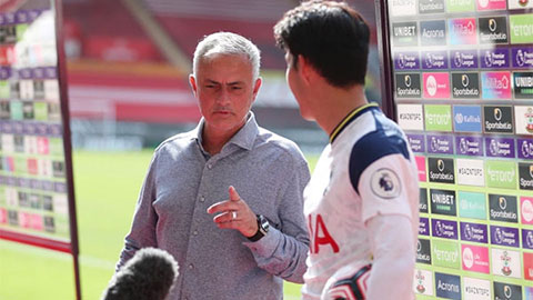  Son Heung-min bị Mourinho chen ngang lúc phỏng vấn