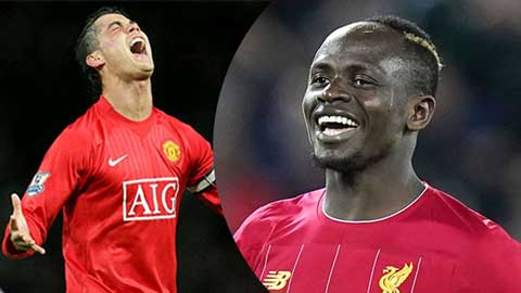 Sadio Mane có thành tích tốt hơn Ronaldo ở Ngoại hạng Anh