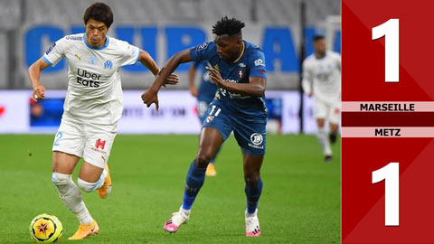 Marseille 1-1 Metz (Vòng 5 Ligue 1 - 2020/21)