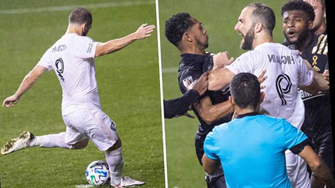 Higuain nổi điên sau khi đá hỏng phạt đền tại Mỹ