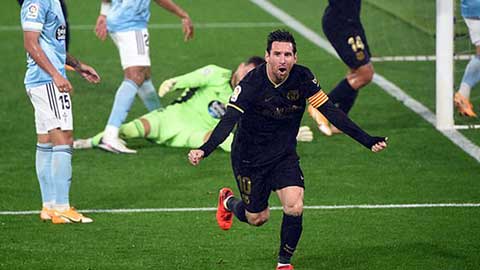 Messi solo khiến cầu thủ Celta Vigo phản lưới