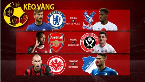 KÈO VÀNG: Nên đầu tư gì vào Chelsea, Arsenal và Frankfurt?