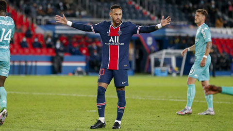 Neymar xỏ háng liên tiếp 2 cầu thủ Angers khiến đối thủ nóng mắt