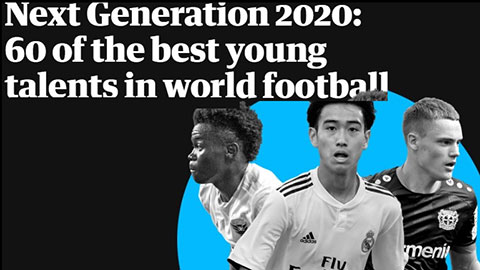 Next Generation 2020: Vắng bóng măng non Ngoại hạng Anh