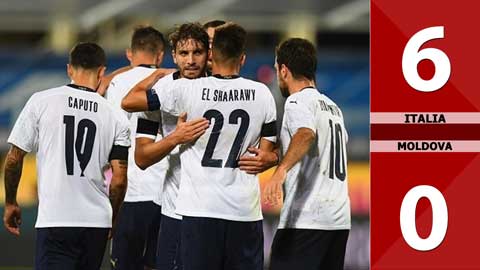 Italia 6-0 Moldova (Giao hữu Quốc tế 2020)