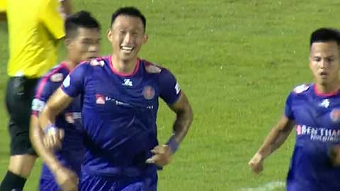 Sài Gòn có bàn mở tỷ số (Sài Gòn 1-0 HL Hà Tĩnh)
