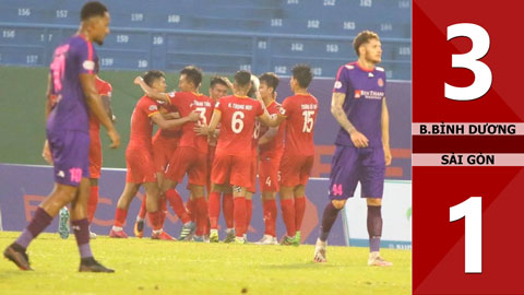 B.Bình Dương 3-1 Sài Gòn FC (vòng 2 giai đoạn 2 V-League 2020)