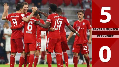 Bayern Munich 5-0  Frankfurt (Vòng 5 Bundesliga 2020/21)