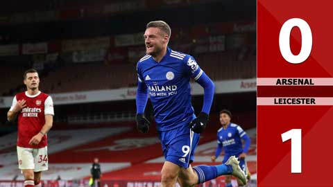 Arsenal 0-1 Leicester: Người hùng Vardy ám ảnh Pháo thủ