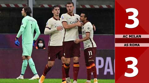 AC Milan 3-3 AS Roma (Vòng 5 Serie A 2020/21)