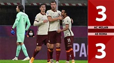 AC Milan 3-3 AS Roma (Vòng 5 Serie A 2020/21)