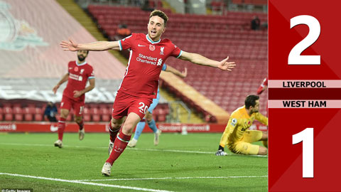 Liverpool 2 -1 West Ham: Thắng West Ham, Liverpool chiếm lại ngôi đầu bảng