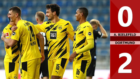 A. Bielefeld 0-2 Dortmund (Vòng 6 Bundesliga 2020/21)