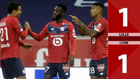 Lille 1-1 Lyon (Vòng 9 Ligue 1 2020/21)