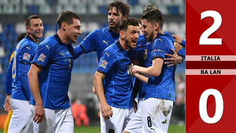 Italia 2-0 Ba Lan (Nations League 2020/21 - League A bảng 1)