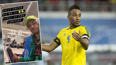 Aubameyang và ĐT  Gabon bị 'giam' ở sân bay: 'Chúng tôi là con tin hay sao?'