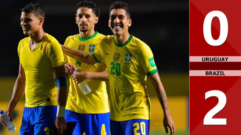 Uruguay 0-2 Brazil (Vòng loại World Cup 2022 khu vực Nam Mỹ)