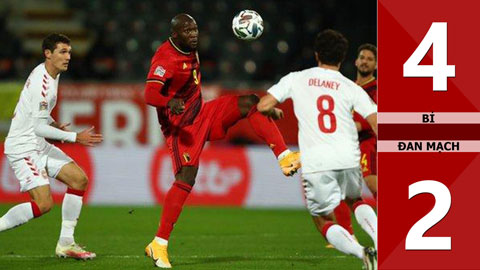 Bỉ 4-2 Đan Mạch (Nations League 2020/21 - League A bảng 2)