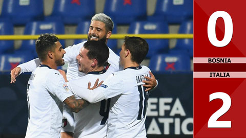 Bosnia & Herzegovina 0-2 Italia (Nations League 2020/21 - League A bảng 1)