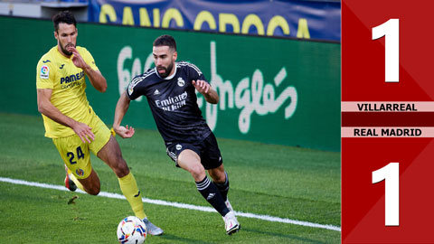 Villarreal 1-1 Real Madrid (Vòng 9 La Liga 2020/21)