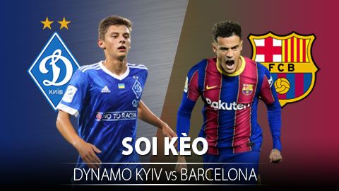 TỶ LỆ và dự đoán kết quả Dynamo Kyiv - Barcelona