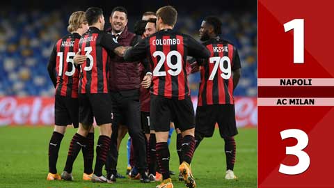 Napoli 1-3 AC Milan (Vòng 8 Serie A 2020/21)