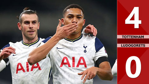 Tottenham 4-0 Ludogorets: Tân binh lập cú đúp, Gà trống thắng đậm