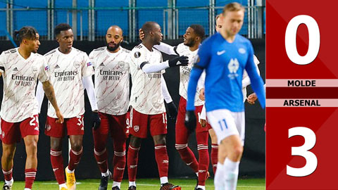 Molde 0-3 Arsenal: Pháo thủ chính thức giành vé đi tiếp