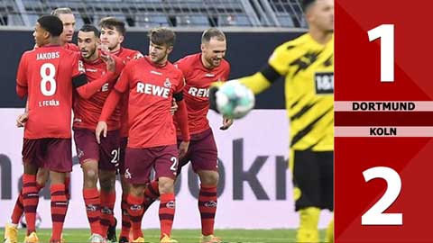 Dortmund 1-2 Cologne (Vòng 9 Bundesliga 2020/21)