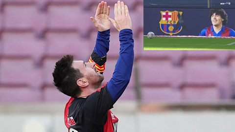 Ghi tuyệt phẩm, Messi liền dành tặng bàn thắng cho Maradona