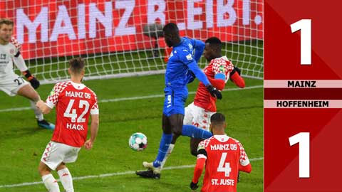 Mainz 1-1  Hoffenheim  (Vòng 9 Bundesliga 2020/21)