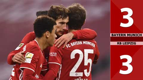 Bayern Munich 3-3 RB Leipzig (Vòng 10 Bundesliga 2020/21)