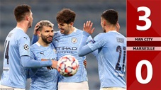 Manchester City 3-0 Marseille: Màn chạy đà hoàn hảo trước đại chiến M.U