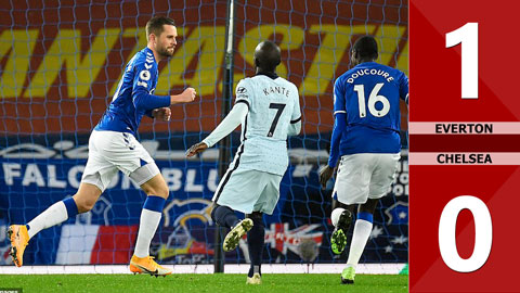 Everton 1-0 Chelsea: Penalty làm đảo lộn trận đấu