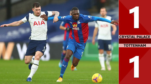 Crystal Palace 1-1 Tottenham: Son kiến tạo cho Harry Kane làm nên siêu phẩm