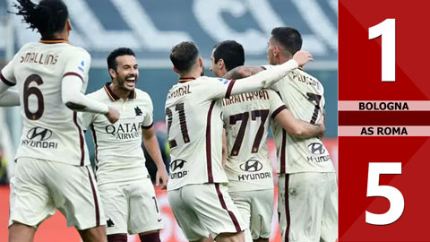 Bologna 1-5 AS Roma (Vòng 11 Serie A 2020/21)