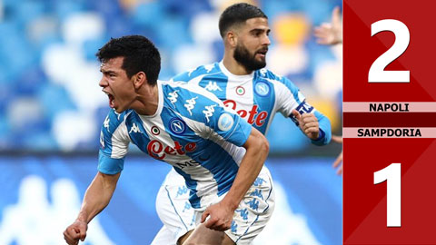 Napoli 2-1 Sampdoria (Vòng 11 Serie A 2020/21)