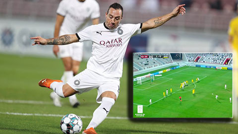 Cazorla lập tuyệt phẩm sút phạt từ 30m tại Qatar