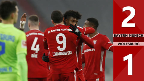 Bayern Munich 2-1 Wolfsburg (Vòng 12 Bundesliga 2020/21)