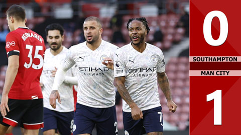 Southampton 0-1 Man City: De Bruyne kiến tạo cho Sterling ghi bàn quyết định