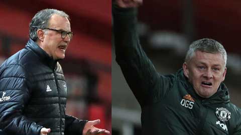 Solskjaer vui sướng, Bielsa sụp đổ sau trận M.U 6-2 Leeds