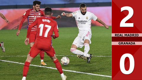 Real Madrid 2-0 Granada (Vòng 15 La Liga 2020/21)